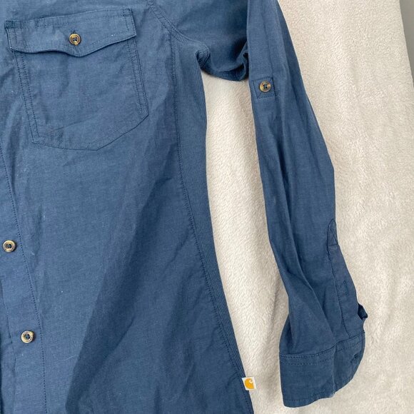 Carhartt Women's Shirt M (8/10) Long Sleeve Button-Up - Picture 7 of 9